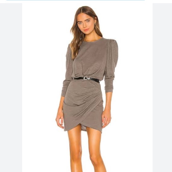 IRO Garah Dress in Khaki - Picture 2 of 8